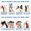 BFULL Professional Men's Rechargeable Cordless Hair Trimmer 2200mAh LED Display