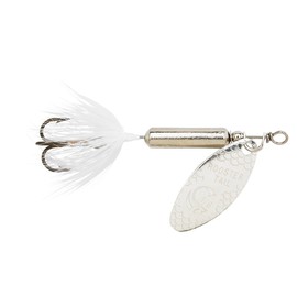 Yakima Bait Wordens Original Rooster Tail Spinner Lure, Chrome Whitetail, 1/4-Ounce