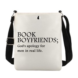 JTOUK Smut Reader Inspired Crossbody Bag God's Apology for Men in Real Life Bookworm Gift, Real Life Cb EU, 6.5 Inches ×8.27 Inches