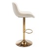 Homtique Gold Bar Stools Set of 2 Swivel Adjustable Counter