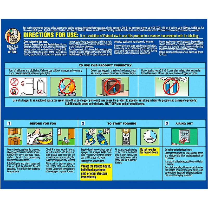 Raid Max Fogger, Insect Killer for Mosquito, Ant, Roach, Spider,