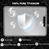 Laokiiy Titanium Cutting Boards For Kitchen, 100% Pure Cut Titanium