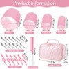 Obeoby 4 Sizes Hair Rollers with Gift Makeup Bag, Rollers