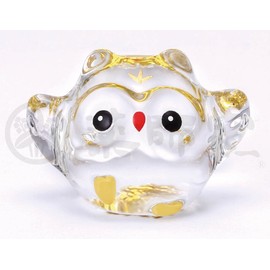 Yakushi Kiln Crystal Owl, Pack of 3