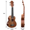 AODSK Soprano Ukulele for Beginner 21 Inch Ukelele Kit with
