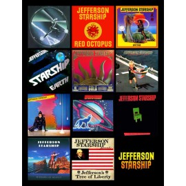 JEFFERSON STARSHIP album cover discography magnet (3.5" x 4.25") airplane