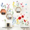 DECOWALL DS9-2103 Wild Flowers Wall Sticker Decor Kindergarten Nursery Room