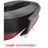 Front Bumper Spoiler Lip 8.2ft/250cm Length Universal 2.5m Rubber Side