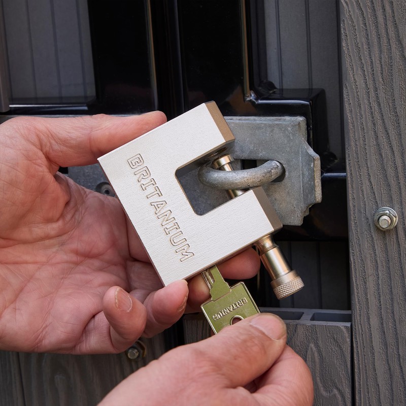Britanium® BRX74 Heavy Duty Container Lock  with 5 Keys –
