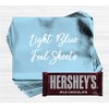 Light Blue Shiny Candy Bar Wrapper Foil Sheets for Over