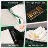 Flower Leather Journal with Lock Writing Diary Notebook Combination Password