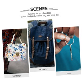 Abaodam Pack of 12 Doughnut Keyrings, Jewellery Pendants, Doughnuts Pendants for Hanging, Cartoon Key Chain, Doughnut Pendant, Stylish Key Ring, Ear, As Shown