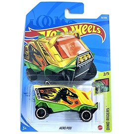 Hot Wheels 2021 - Aero Pod [Yellow] #26/250 - Dino Riders 2/5