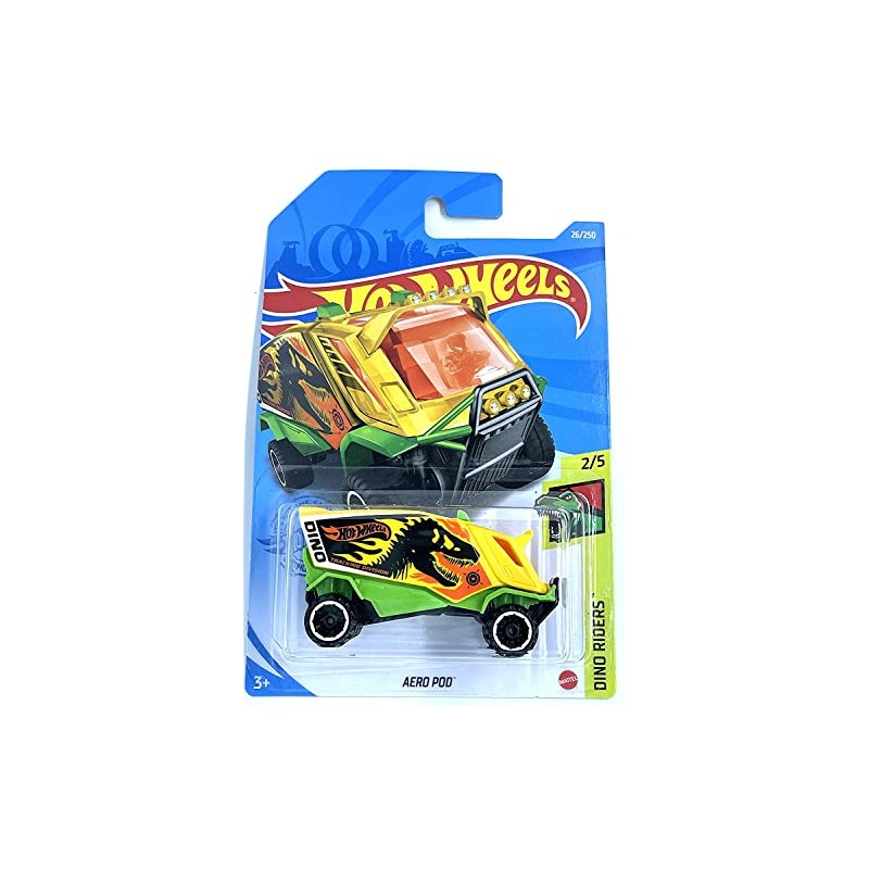 Hot Wheels 2021 - Aero Pod [Yellow] #26/250 - Dino