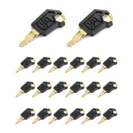 QWORK 5P8500 Cat Keys, 20 Pack Ignition Keys Compatible With Caterpillar Heavy Equipment