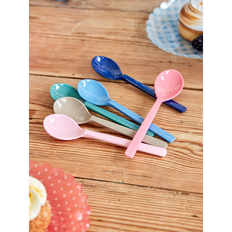 RICE Melamine Teaspoons - A New York Minute Colours -
