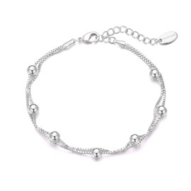 Philip Jones Silver Plated Ball Bracelet
