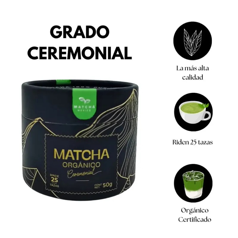 Matcha Ceremonial 50g Matcha México Para Lattes y Bebidas Alta
