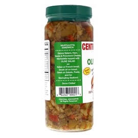Central Grocery's Regular Mufflata Famous Italian Olive Salad 4 Jars 16oz/454g Each