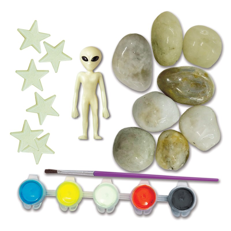 KidzMaker - Glow In The Dark - Space Rock Painting