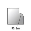 PROXXON No. 29036 Trimmer Bit, 1 Piece, Beveled (R0.1 inch