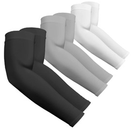 BENIFILE Cooling Arm Sleeves for Men Women | 3 Pairs Elastic UV Sun Protection Tattoo Sleeve Arm Cover Up for Volleyball Basketball Fishing Golfing Cycling Outdoor Sports