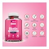 Biotin Hair Gummies 10,000mcg - 90 Vegan Gummies - 45