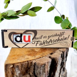 Generisch Führerschein Bestanden Geschenk - Schokoriegel Geschenkbox inkl. Duplo Du hast es geschafft! Führerschein! - Führerschein Geschenk, Geschenk Zum Führerschein, Herzlichen Glückwunsch Zum Führerschein