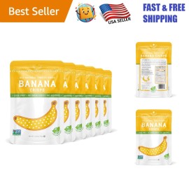 Delicious Anytime Freeze-Dried Banana Crisps - 6 Pack for Guilt-Free Snacking