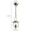 Waldosia 1:12 Scale Dollhouse Miniature LED Claire Ceiling Light (Brass)