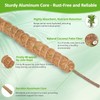 2 pcs Moss Poles, Bendable Moss Pole for Plants, Coco