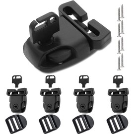 Hsthe Sea 8 Set Spa Hot Tub Cover Clips Replace Latches Clip Lock with Keys and Hardware Black