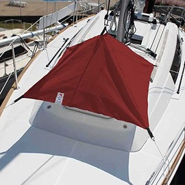 SOGEMAN Burgundy Red Hatch Umbrella for Sailboat | Protect open hatch from rain and sun