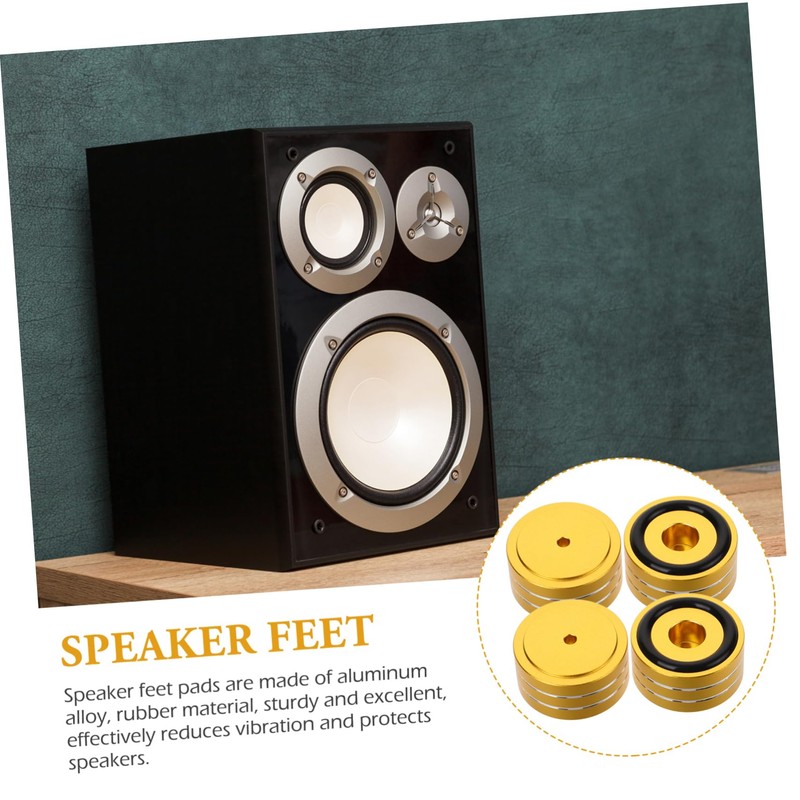 jojofuny 4sets Speaker Cabinet Feet Pads Rubber for Amplifier Isolation