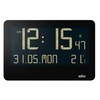 Braun Digital Wall Clock with Indoor Temperature, Date, Day of