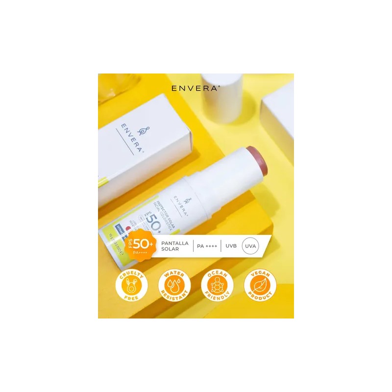 Protector Solar Facial en Barra con Color Peachy FPS 50