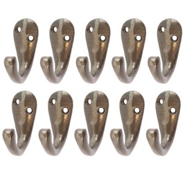 Hammer and Tongs - Single Robe Hook - W20mm x H45mm - Raw - Pack of 10