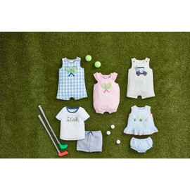 Mud Pie Baby Boy Golf Cart Jon Jon; 0-3 Months