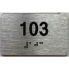 Apartment number 100 sign - Unit number 100 SIGN /