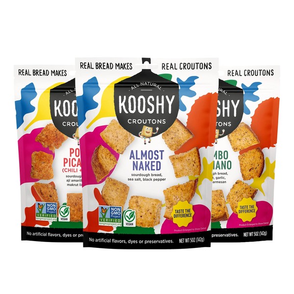 Kooshy Croutons | Made with Sourdough Bread | Non GMO