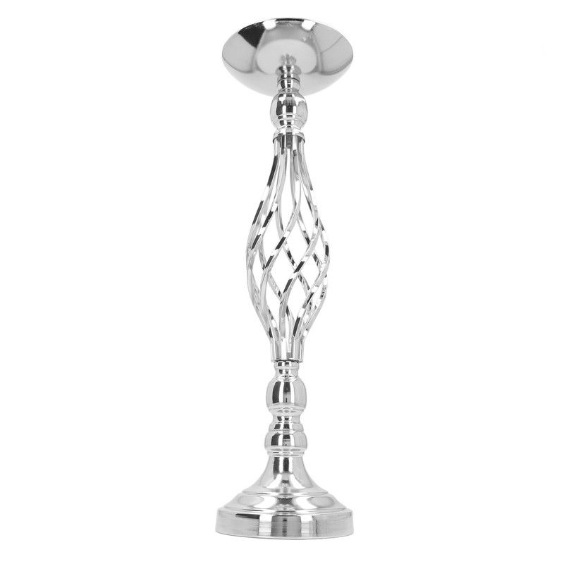 Table Candlestick Ornament Iron Twisted Curb Candle Holder Decorative Ornament