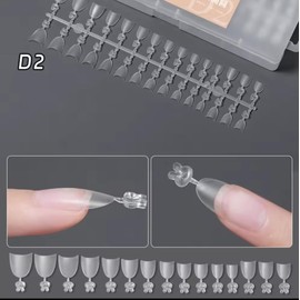 Tips Soft Gel Uñas Postizas Francesas Extra Cortos 300 Pzas