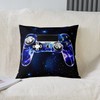 Galaxy Gamepad Pillow Cover Purple Lightning Design Gamepad Pillow Cover