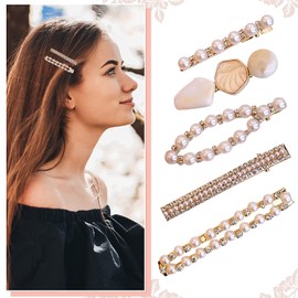 nalaina Hair Clip, Set of 5, Stylish Hair Clip, Hair Accessories, Bangs, Hair Clip, Graduation Ceremonies, School Entrance Ceremonies, Weddings