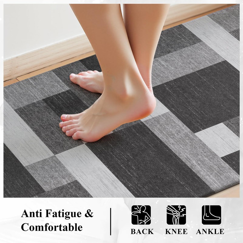 Ileading Anti Fatigue Kitchen Mat, Non Slip Cushioned Standing Floor