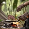camping moon Q28 Campfire Bonfire Bonfire Gloves, Made of Cowhide