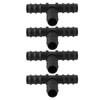 Briny River 4pcs Tee Hose Joiner Pipe Hose Pipe T-Shaped