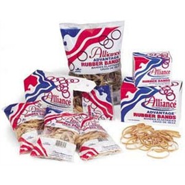 Alliance Rubber 24165 Sterling Rubber Bands Size #16, 1 lb Box Contains Approx. 2300 Bands (7/8" x 1/16", Natural Crepe) , Beige