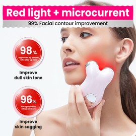 Hunvva Microcurrent Facial Device,Latest Red Light Technology,Enhances The Ability to Lift The Face and Tighten The Skin,Facial Wrinkle Equipment,Smart Photon Micro-Current Device,Model:EP-300.