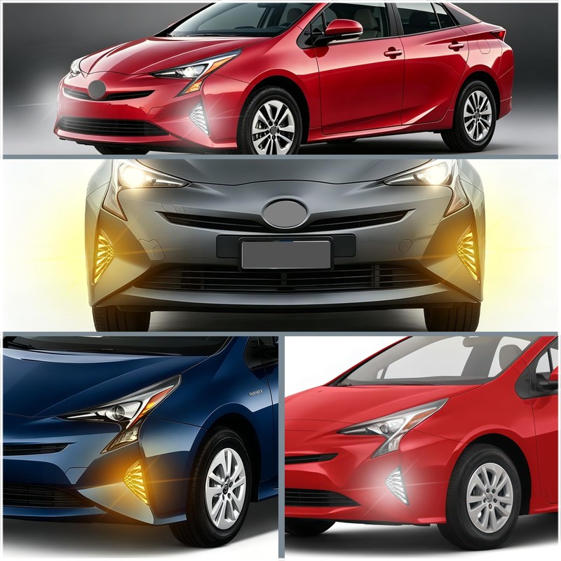 ULTRALTH LED Front Bumper Fog Light Kit for Toyota Prius
